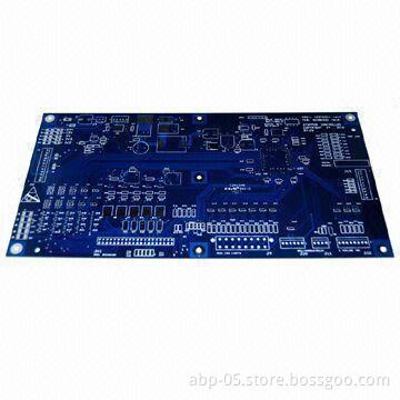 Double Layer PCB with FR-4,1.6mm, 1/1oz, Blue Solder Mask, Track Space 4mil